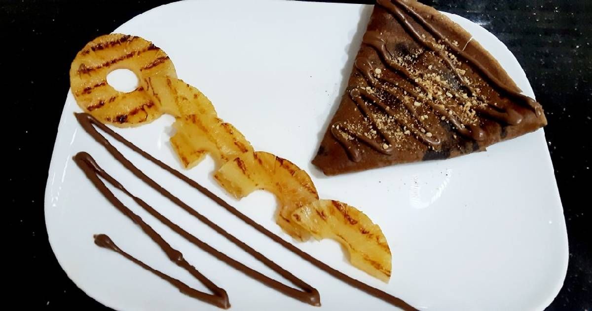 Chocolate Pineapple Crepe