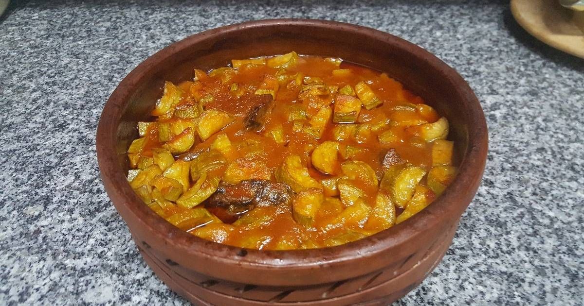 Zucchini With Mutton Meat Casserole