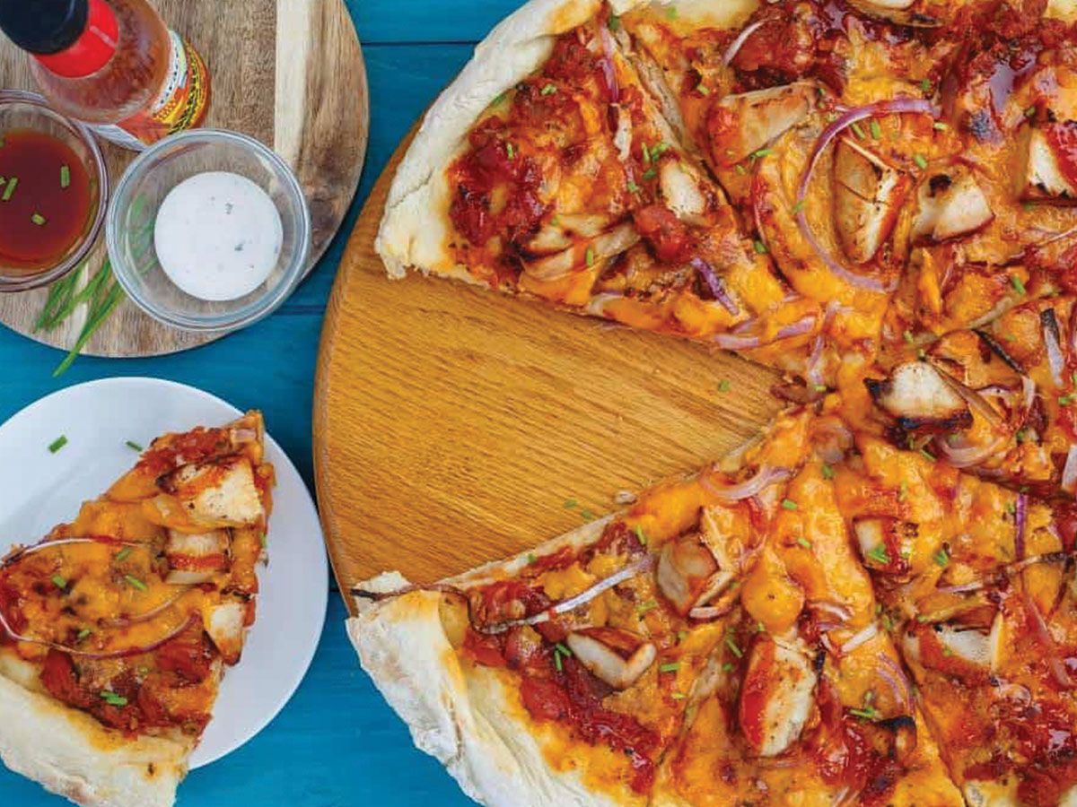 Pizza BBQ Chicken Mushroom