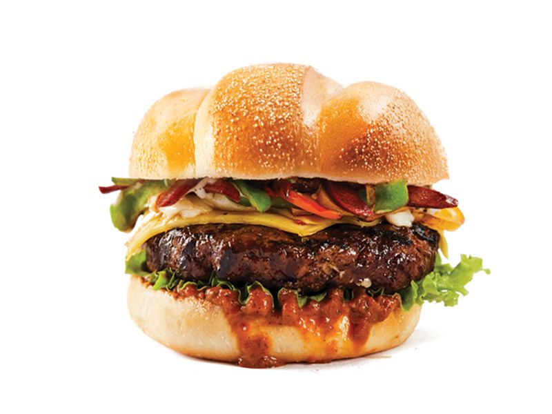 Pizza Beef Burger Sandwich
