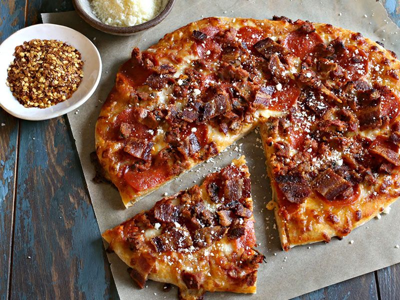 Meat Oriental Pizza