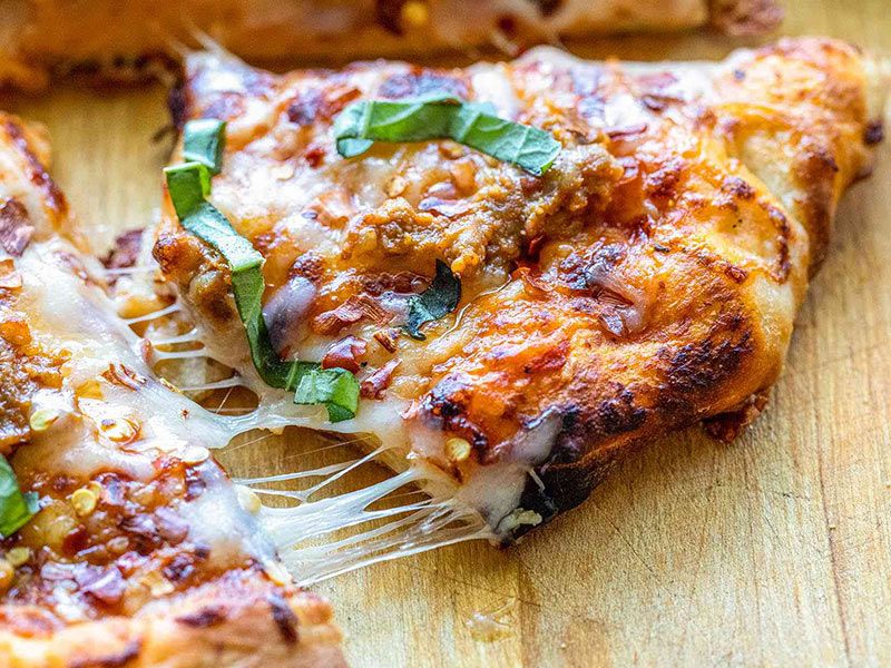 Oriental Sausage Pizza