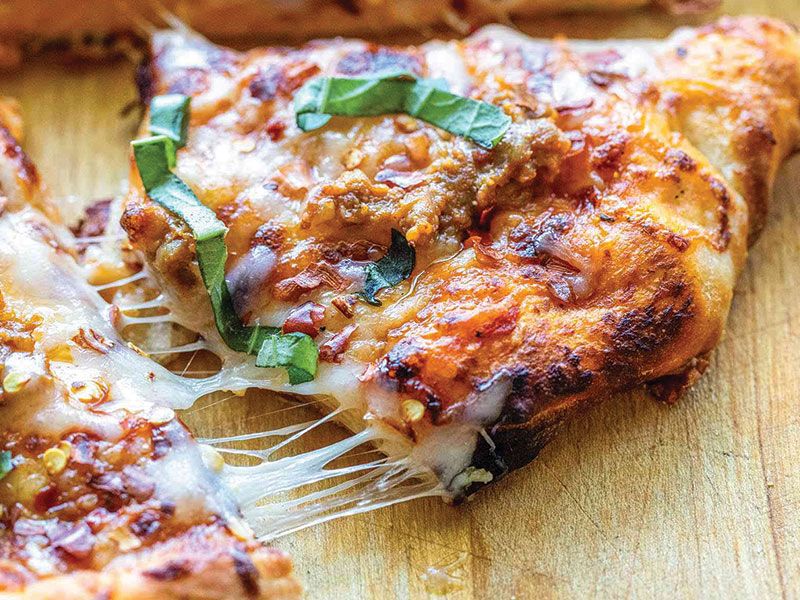 Oriental Sausage Pizza