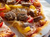 Oriental Sausage Pizza
