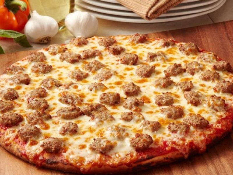 Oriental Sausage Pizza