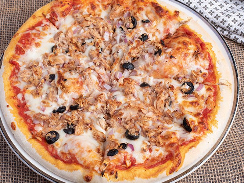 Tuna With Roquefort Cheese Pizza