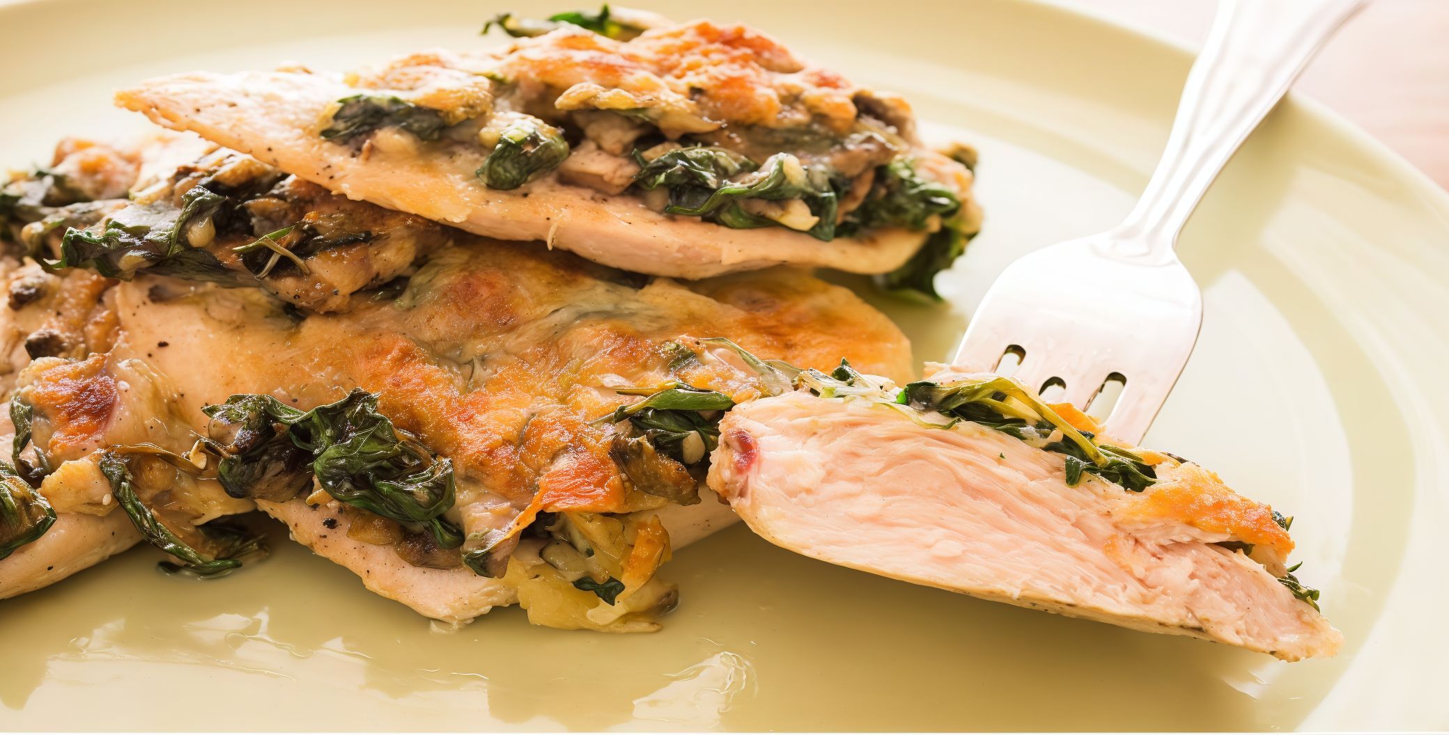 Spinach with Quarter Roasted Chicken Meal