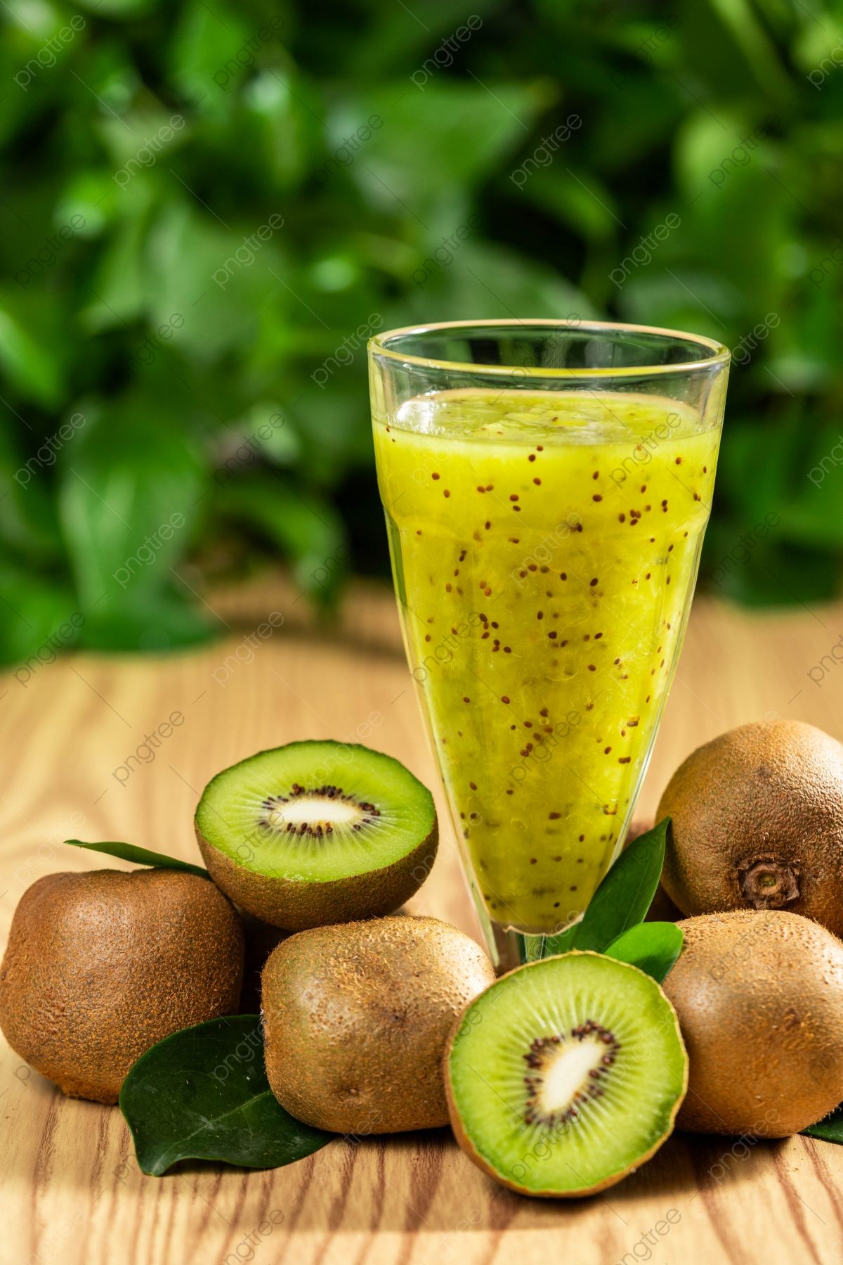 Kiwi Pieces kiwi With Ice Cream Cocktail