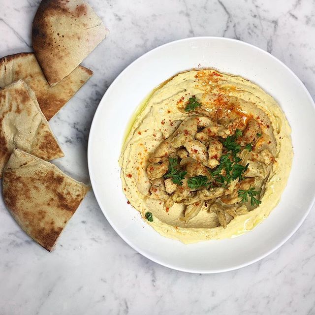 Meat Shwarma Chickpea Dip