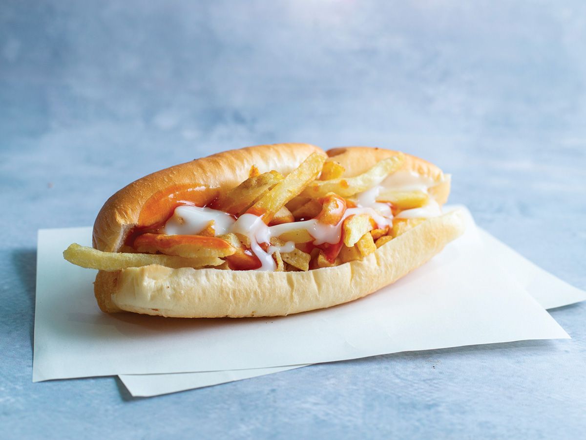 Potatoes With Ketchup And Mayonnaise Fino Sandwich