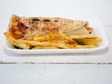 Souvlaki French Fries Sandwich