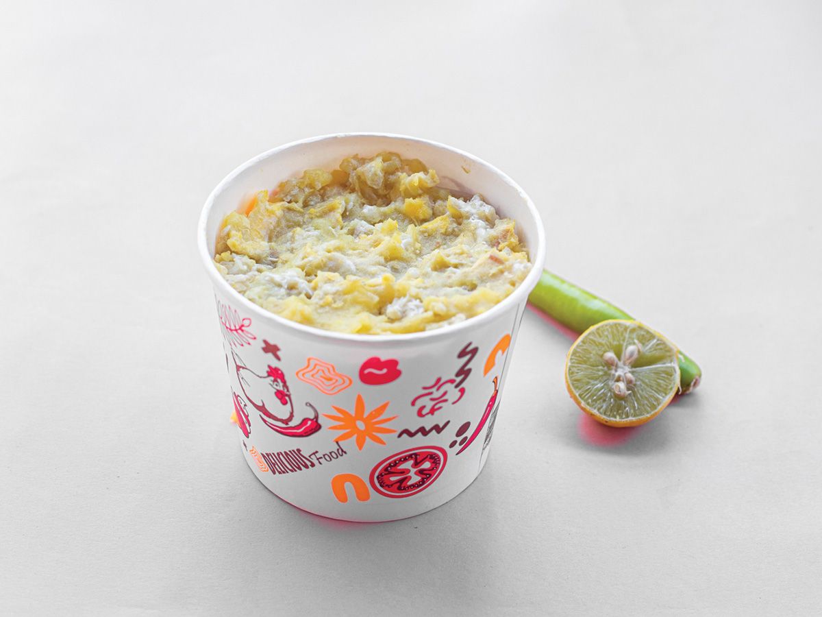 Puree with Fried Egg Box