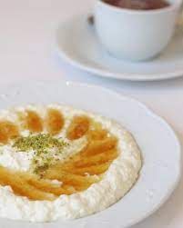 qeshta with honey manoucheh