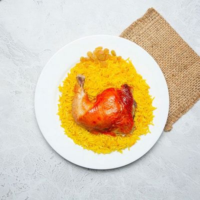 quarter chicken breast kabsa or biryani with rice
