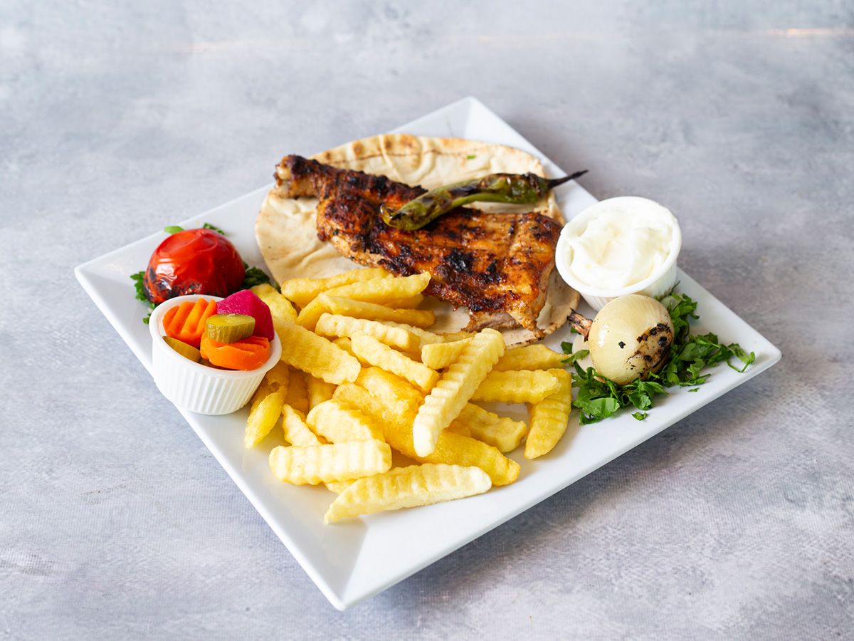 Quarter chicken thigh .a