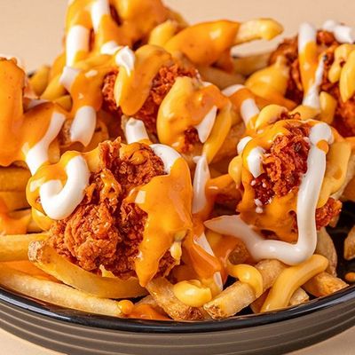 French fries with ranch strips