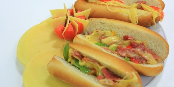 Pastrami With Mix Cheese Sandwich