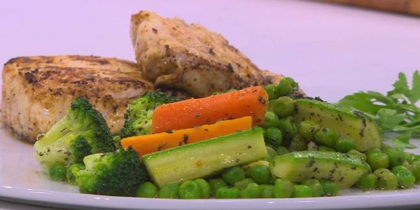 Grilled Zander Fish Fillet Platter