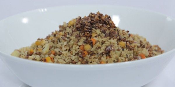 Gero Koshary With Mushroom And Vegetables