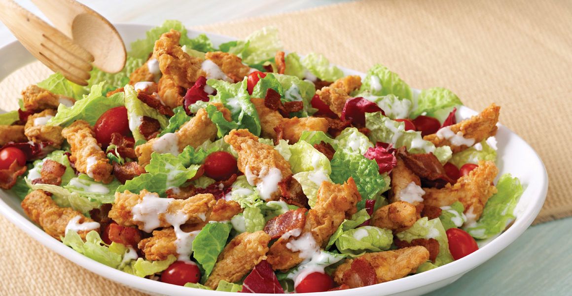 Crispy Chicken Club Salad