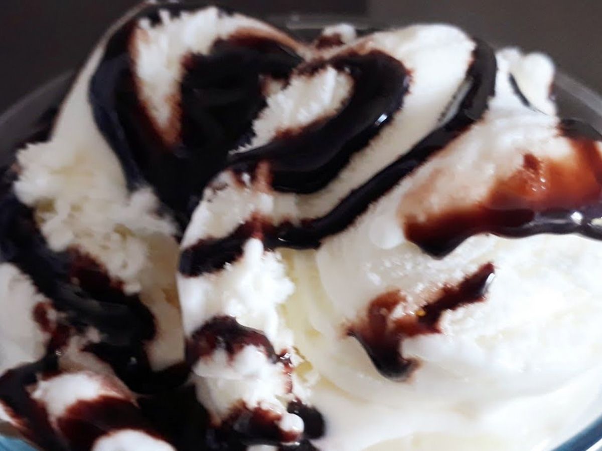 Rice Pudding With ice cream