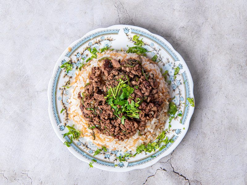 Rice With Liver Dish