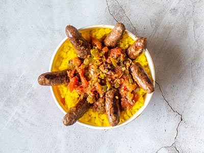 Rice With Oriental Sausage