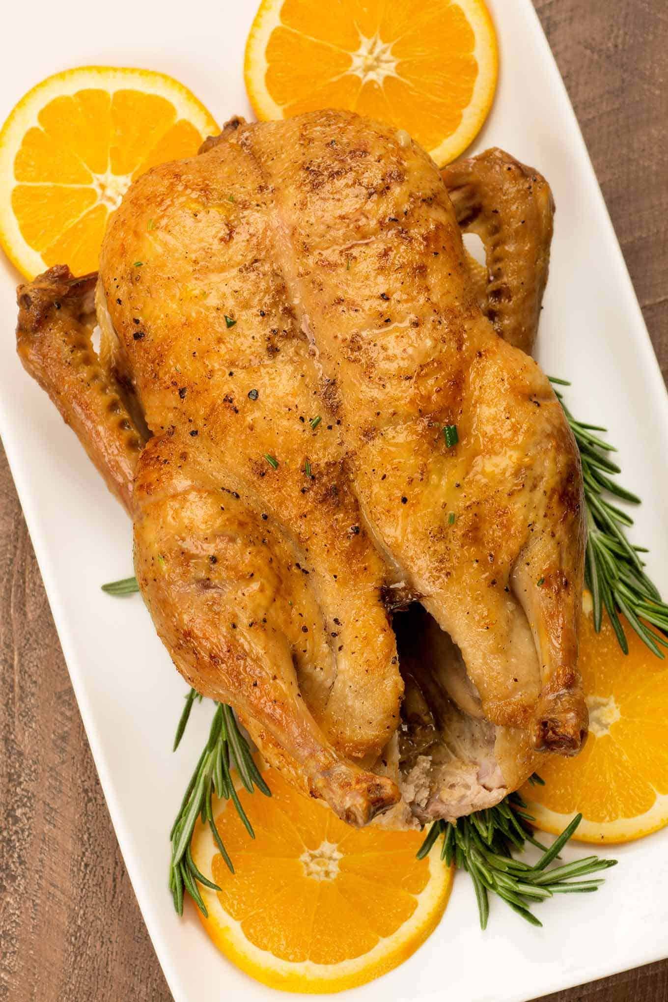 Half Duck With Orange Platter