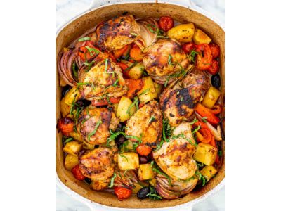 Chicken With Vegetables Casserole Platter