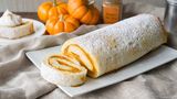Basbousa and Qeshta Roll Pie