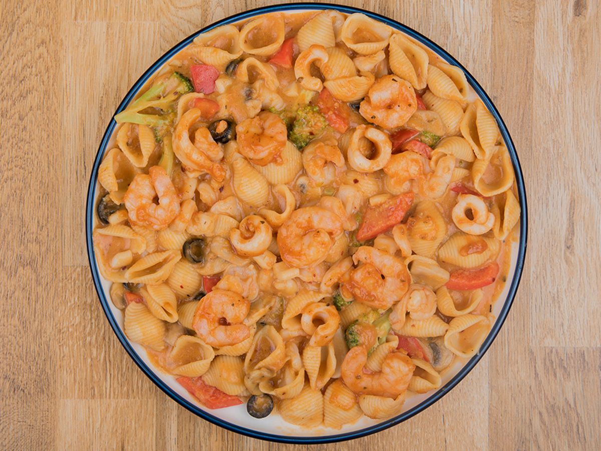 Rosa Penne seafood pasta