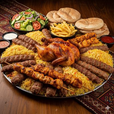Whole Shish Chicken with Kilo Kofta