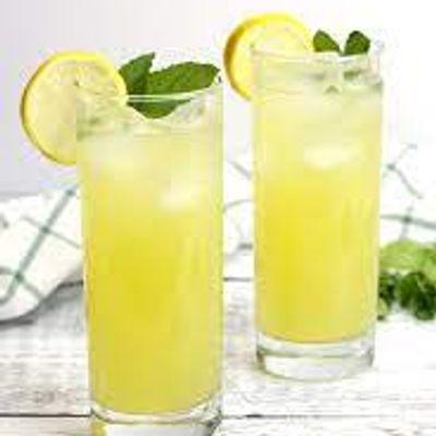 Pineapple And Lemon With Mint Juice