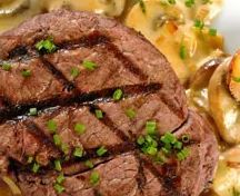 Grilled Beef Fillet Mustard Sauce