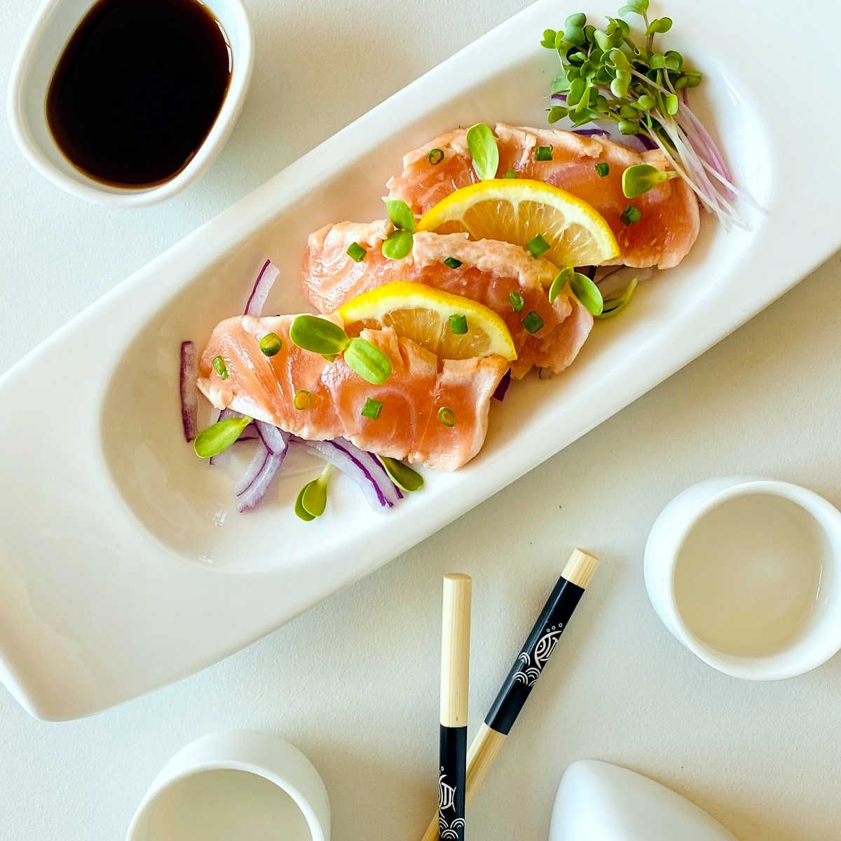 Sashimi Tataki Salmon