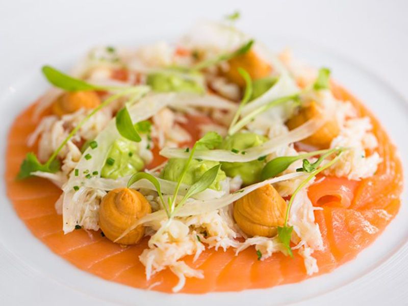 Salmon Avocado Crab Salad