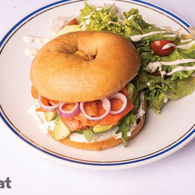 Salmon Bagel Sandwich