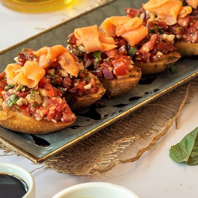 Salmon Bruschetta