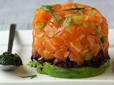 Ura Maki Salmon Tartar Sushi