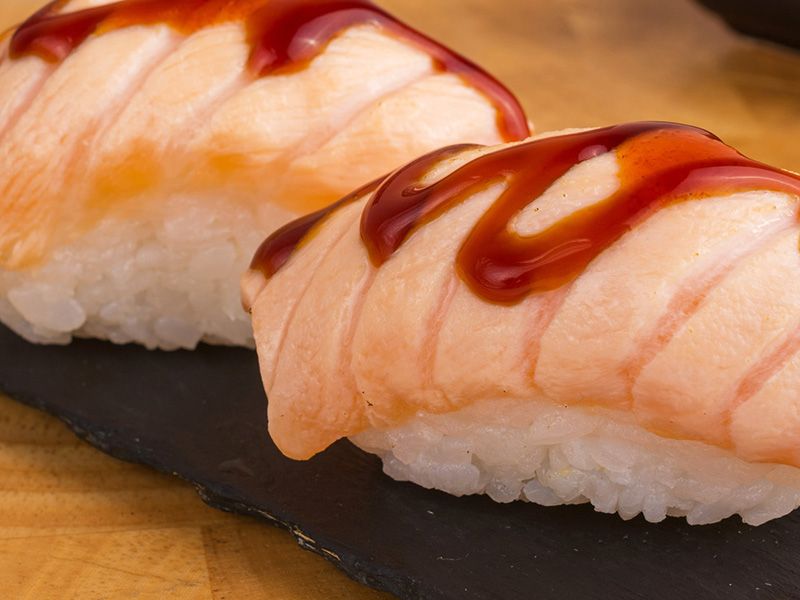 Salmon Tataki Nigiri