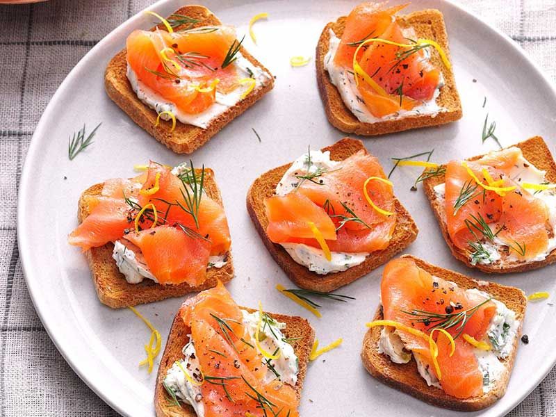 Salmon Toast Sandwiche