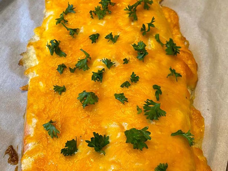 Salmon With Cheese Roll