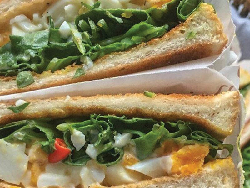 Boiled Eggs Sandwich