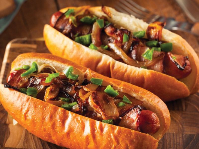 Oriental Sausage Sandwich