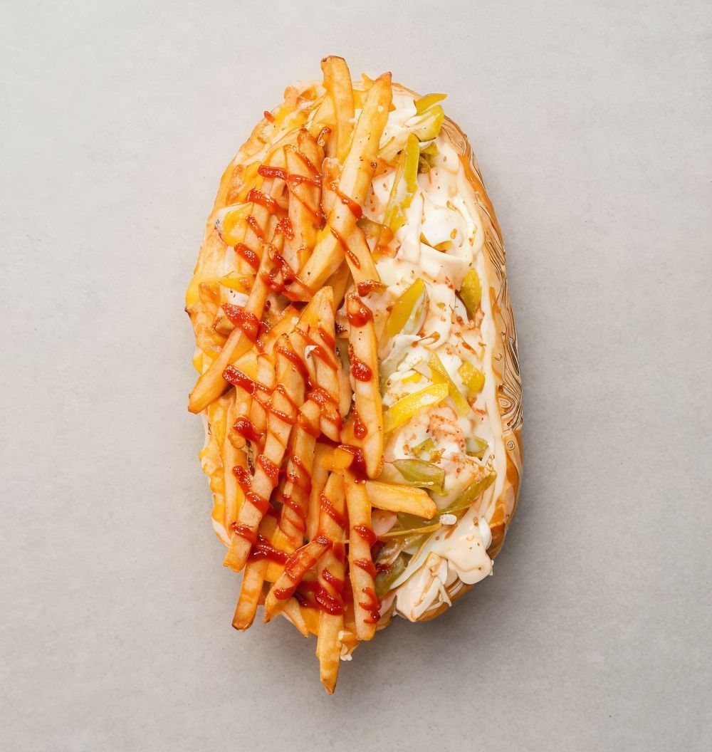 Fries with Fried Eggplant