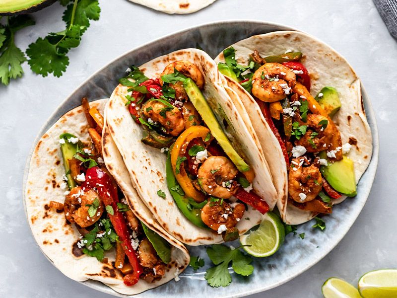 Fajita Shrimp Sandwich
