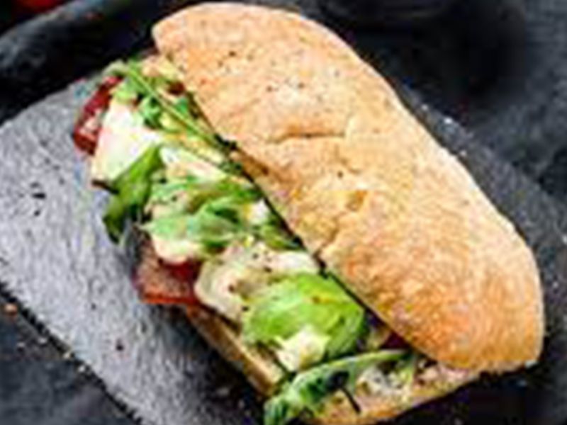 Liver With Mozzarella Cheese Sandwich