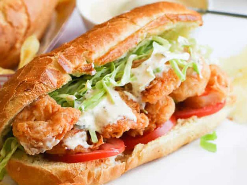 Shrimp Pane Sandwich
