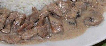 Beef Straganofe Rizo