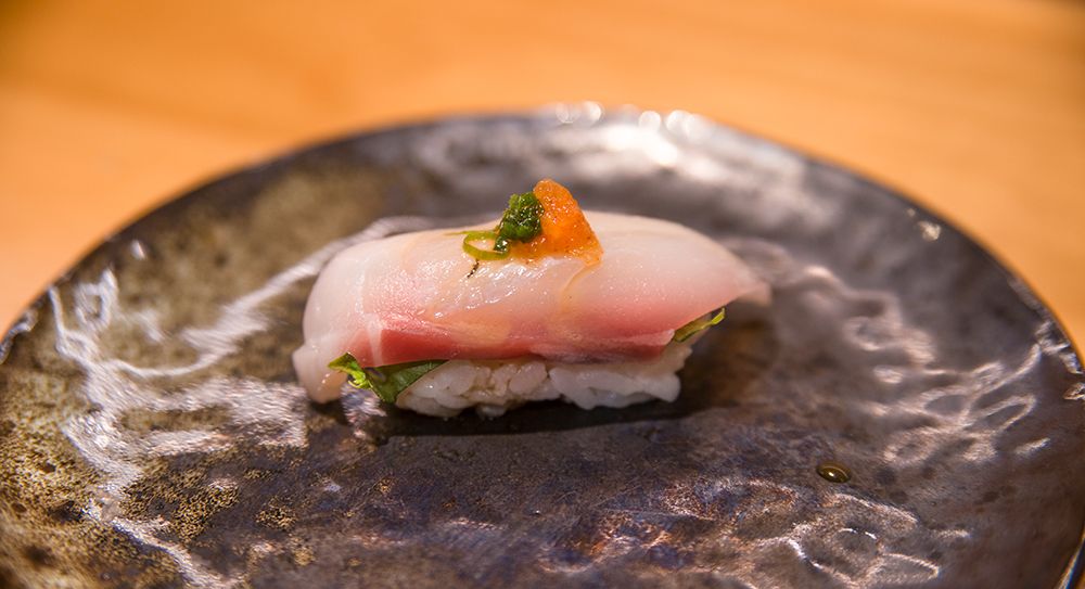 sashimi sea bass